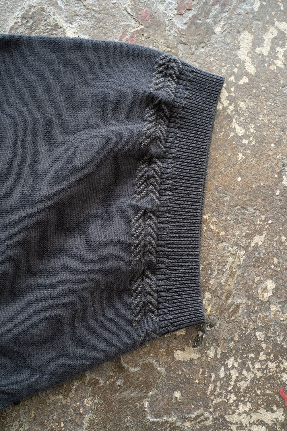 【ラスト1点】【24SS】Ogawa Henley Knit(CHARCOAL)