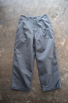 【ラスト1点】【23SS】コットンドリルワイドパンツ(BLUE GRAY)
