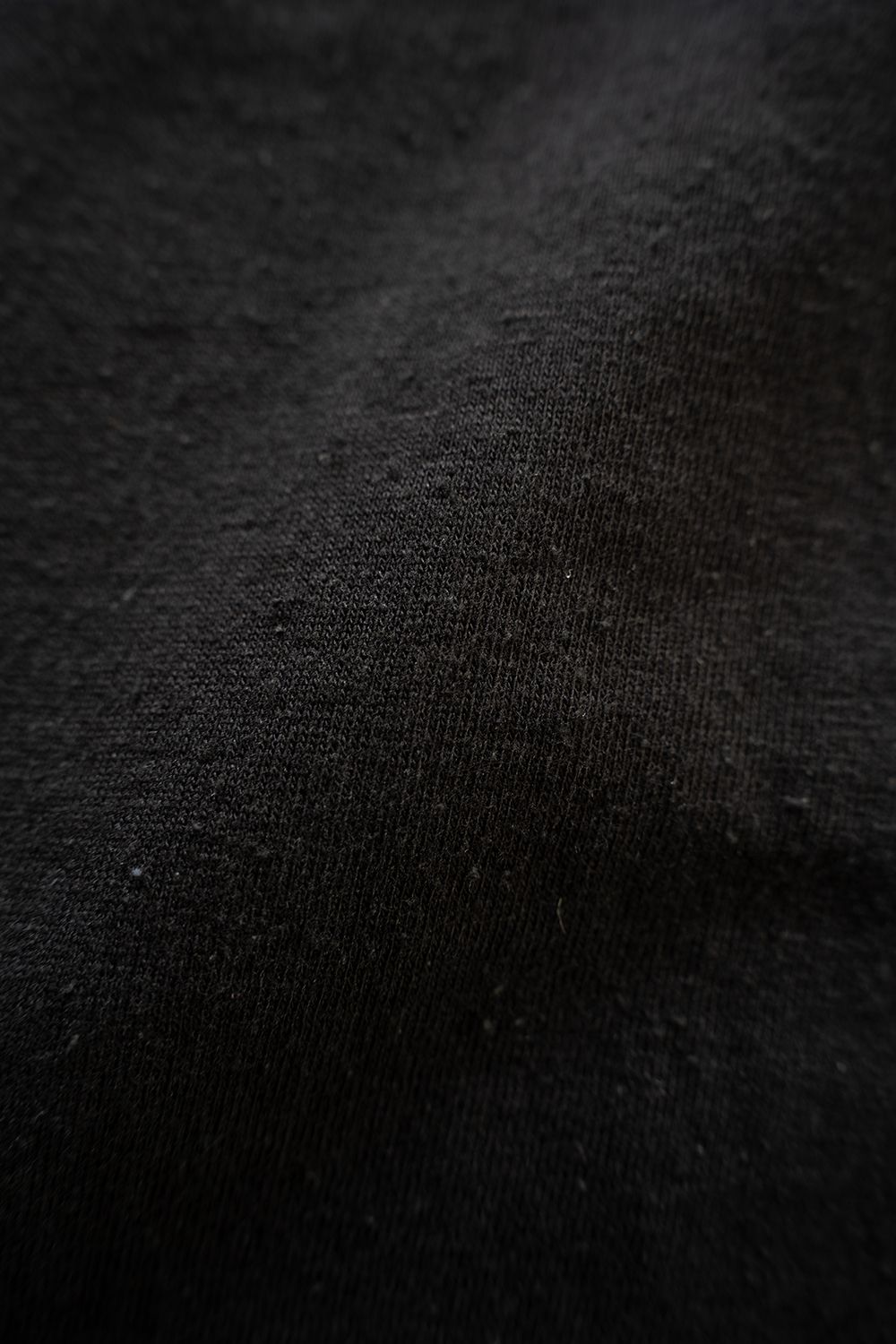 【26SS】シルクネップスプリットヨークTシャツ(INK BLACK)