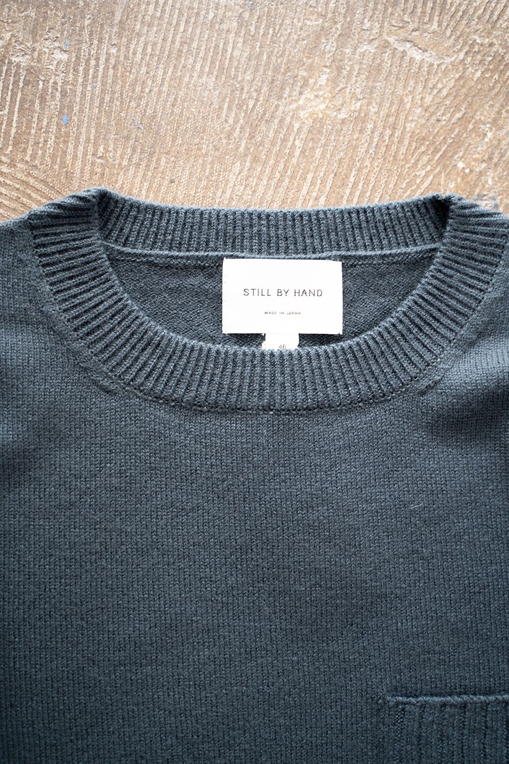 【ラスト1点】【22AW】カシミア混ホールガーメントニット(TEAL BLUE)
