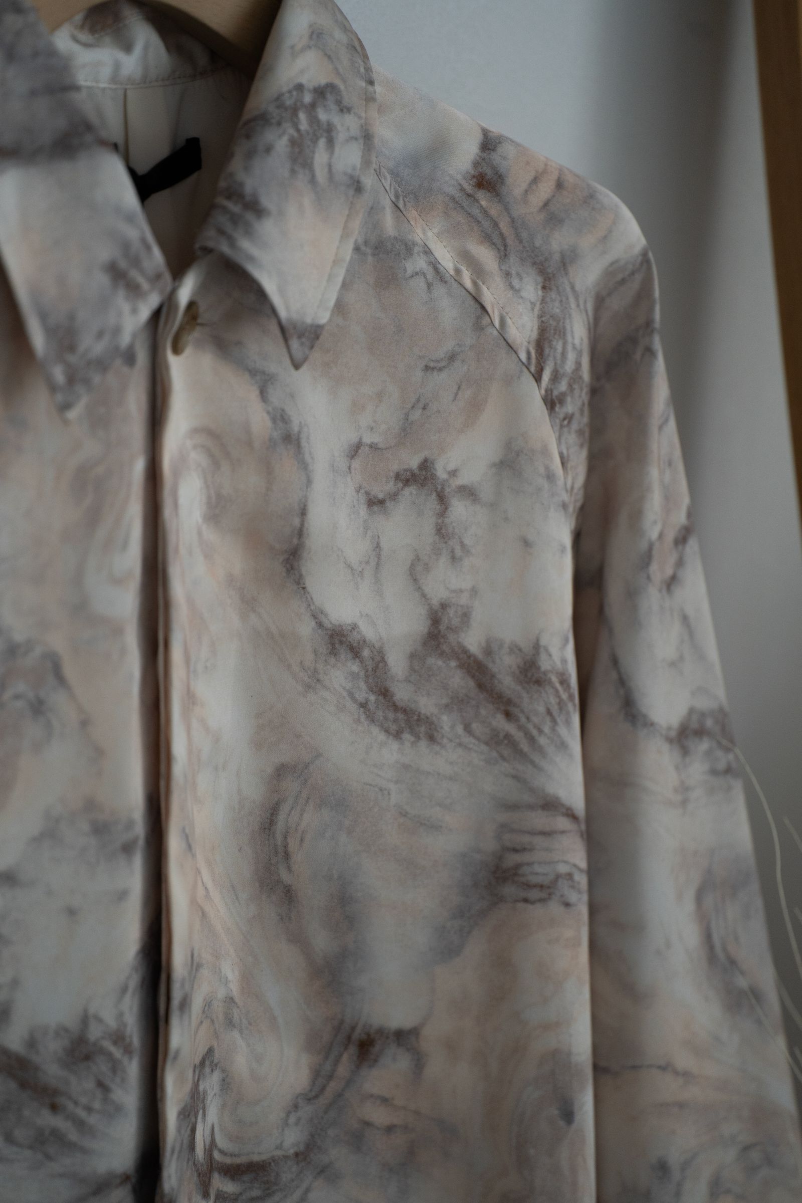 【ラスト1点】【25SS】Abstract Stone Short Jacket/アブストラクトストーンショートジャケット(IVORY)