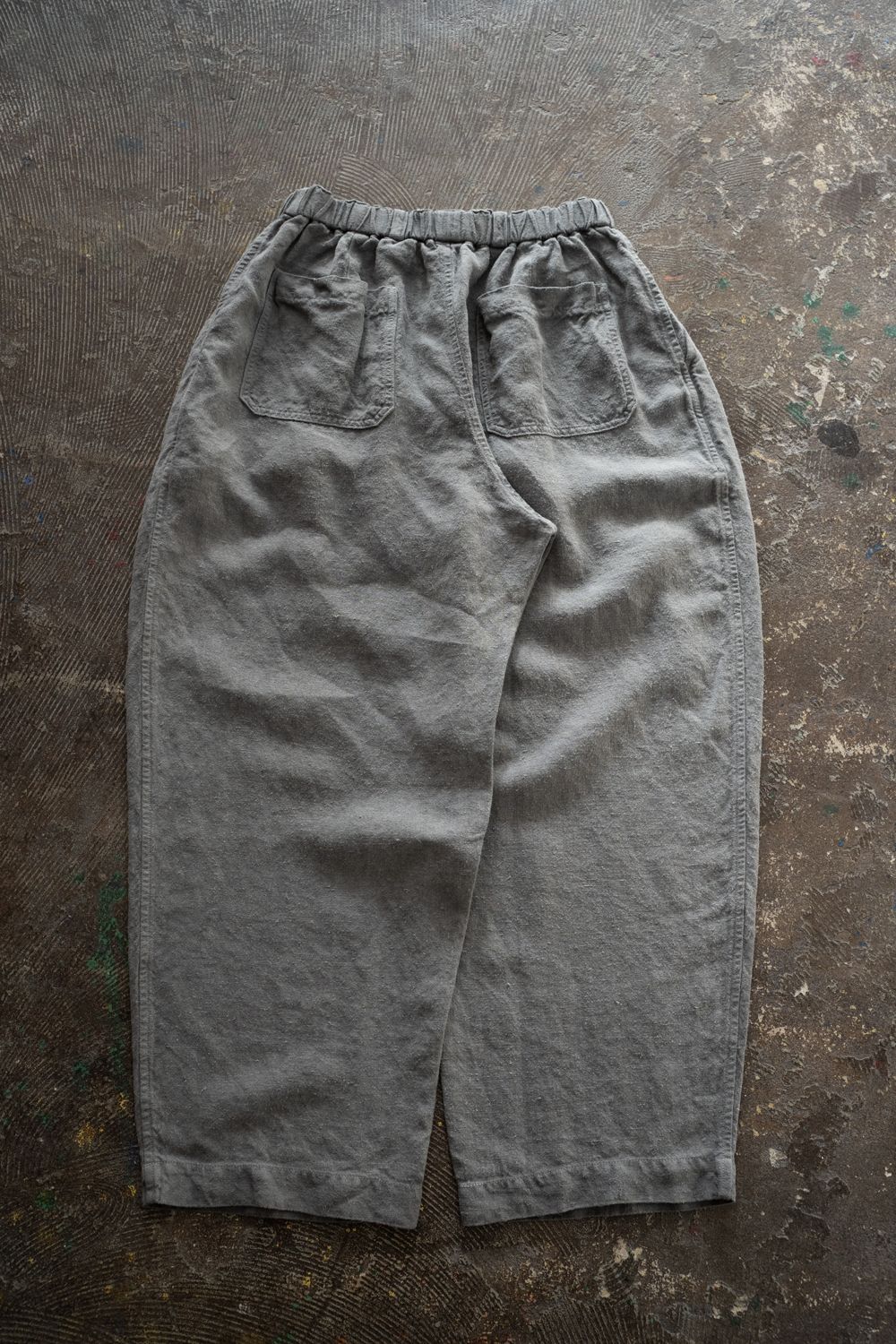 起毛大麻パンツ(薄炭)