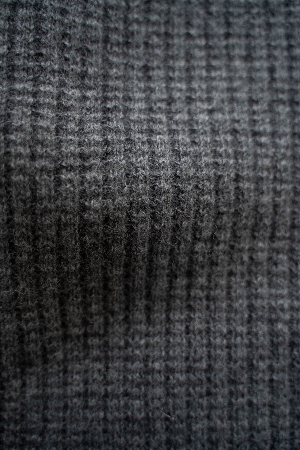 【25AW】ウール×シルクハイネックニット(GREY)