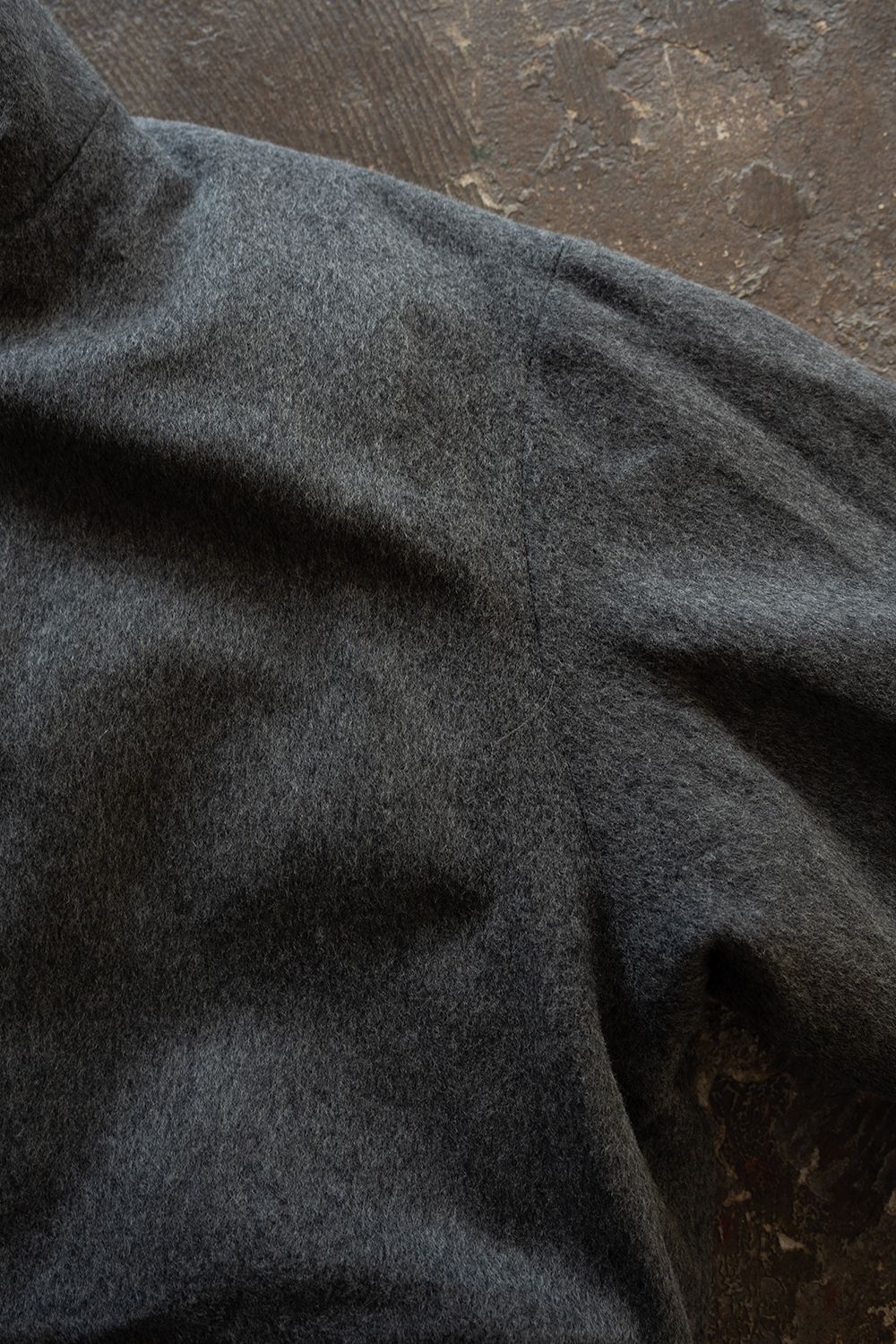 【26AW】Super100'sローデンクロスシンサレートスタンドカラーブルゾン(GRAY)