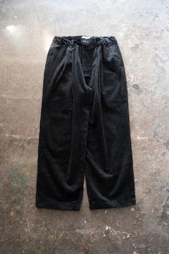 【25AW】3.5W太畝コーデュロイイージーパンツ(BLACK)