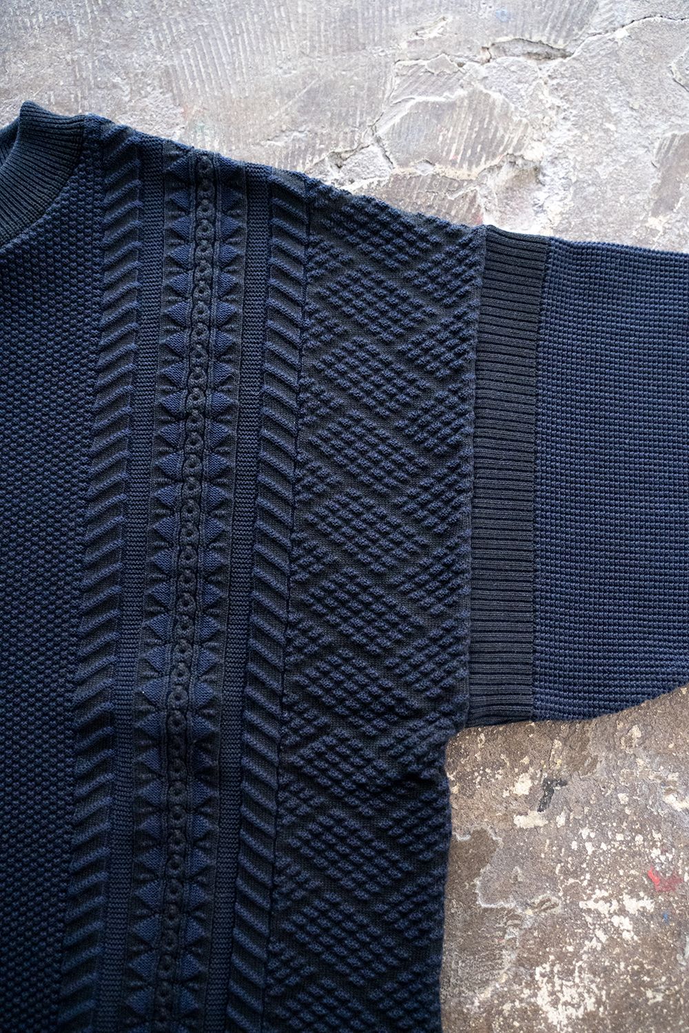 YASHIKI - 【ラスト1点】【22SS】Funaato Knit(NAVY) | Salty