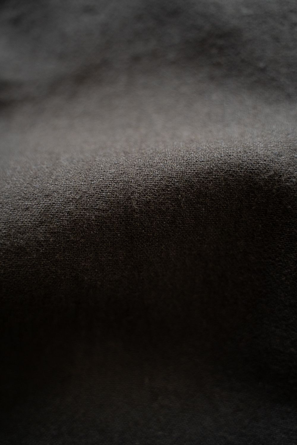 【ラスト1点】【24AW】リネン×ウールスタンドカラーブルゾン(DUSTY BROWN)