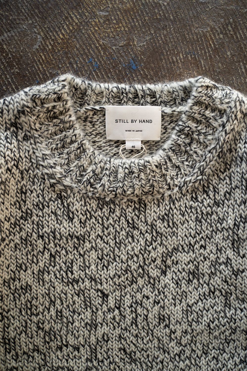 【ラスト1点】【23AW】3Gメランジニット(OFF WHITE)