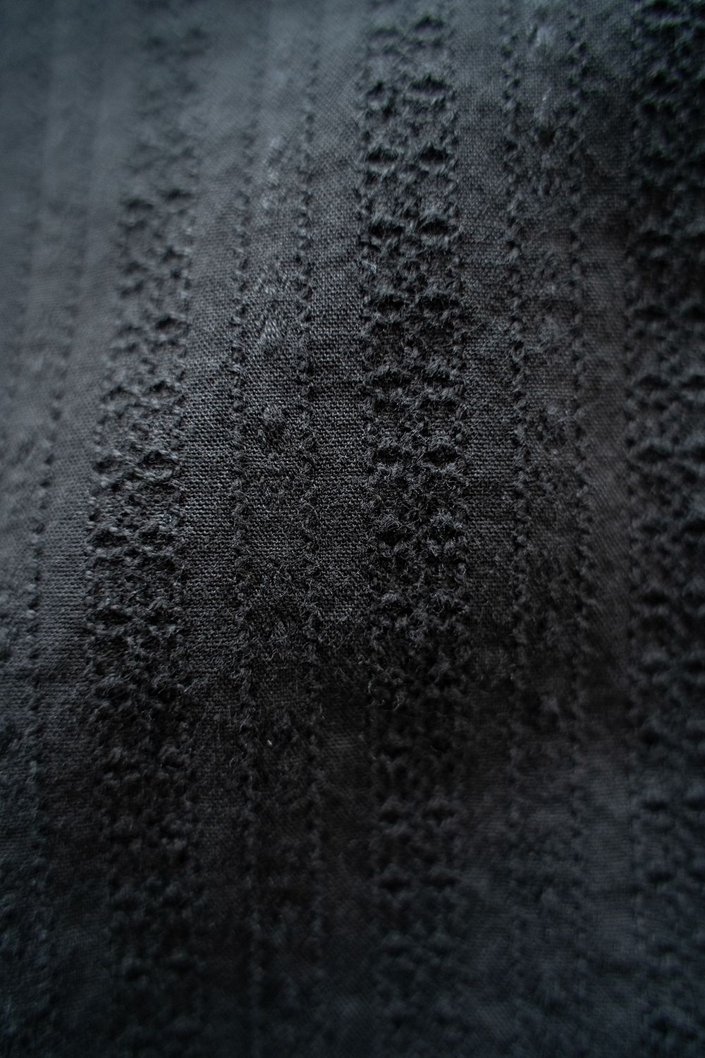 【ラスト1点】【23SS】Garmentdye Leno Cloth L/S Shirt/ガーメントダイレノクロスロングスリーブシャツ(BLACK)