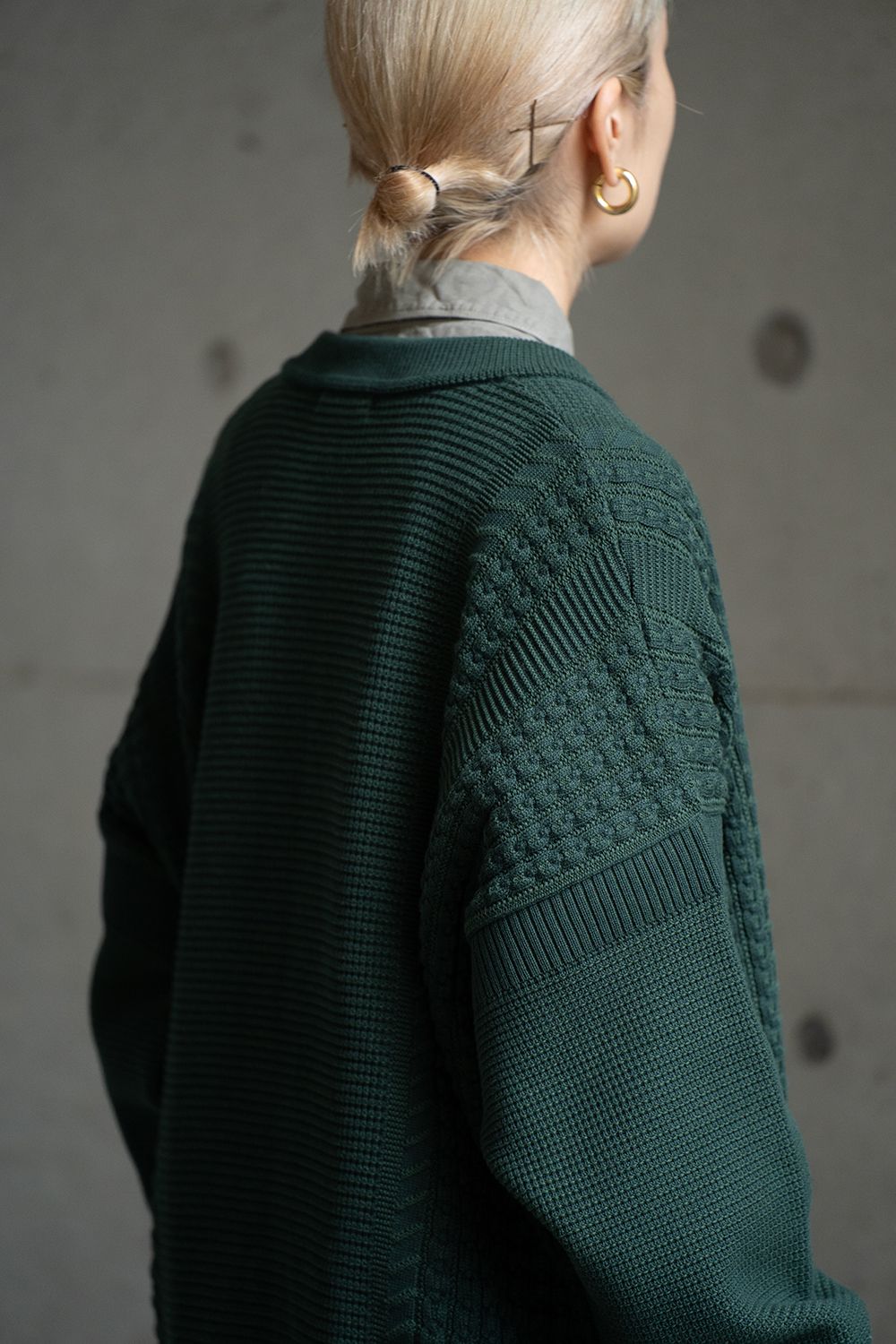 YASHIKI - 【ラスト1点】【23AW】Akigumo Cardigan(GREEN) | Salty