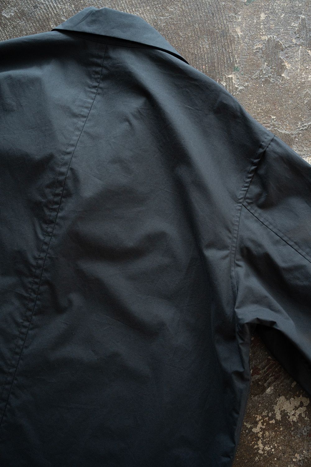 【26SS】コットン×シルクタイプライタースキッパーシャツ(CHARCOAL)