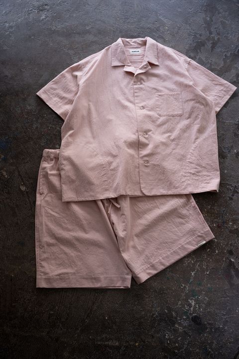 【26SS】"summer jambo"pajama(washed light cotton PINK)【セットアップ】【ユニセックス】