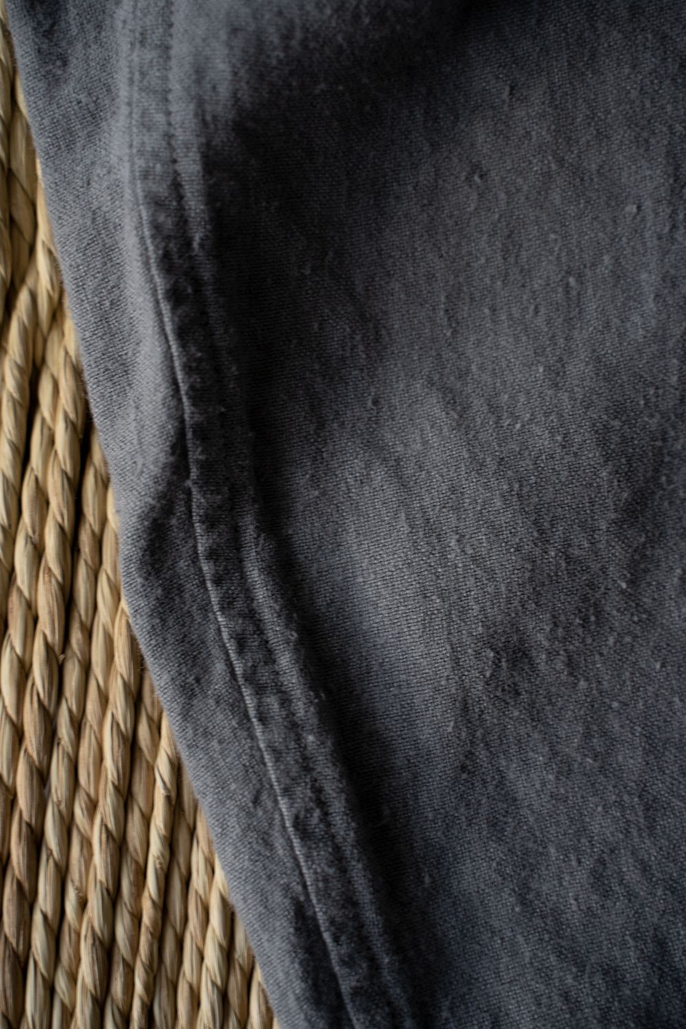 起毛大麻パンツ(薄炭)