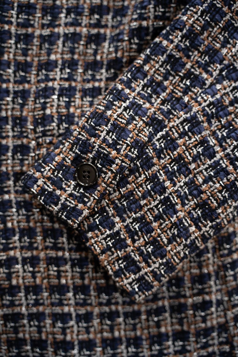【ラスト1点】【26SS】Summer Tweed Tailored Jacket/サマーツイードテーラードジャケットジャケット(NAVY)
