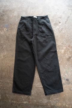 【ラスト1点】【22AW】コットンカルゼワイドパンツ(BLACK)