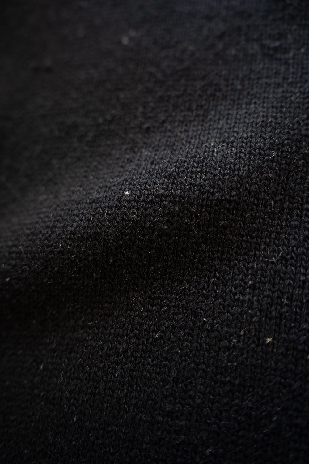 【ラスト1点】【25AW】シルク×コットンクルーネックニット(BLACK)