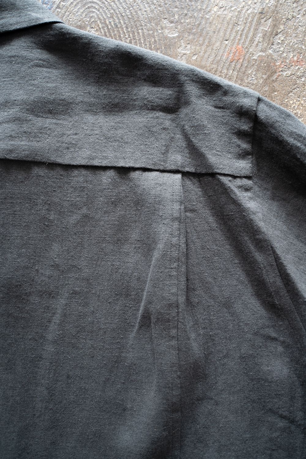 【ラスト1点】【22AW】リネンオックスシャツ(CHARCOAL)
