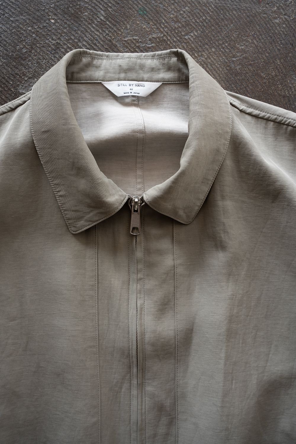 【26SS】ピグメントプリントジップブルゾン(SAGE)