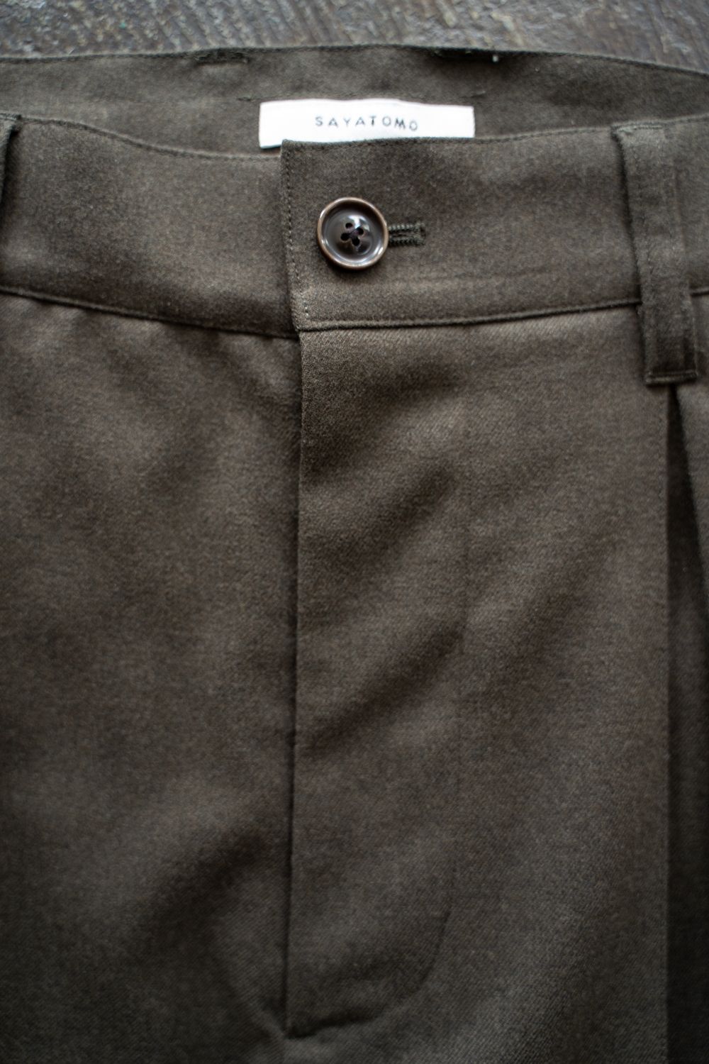 【25AW】2-Tack Slacks/2タックスラックス(BROWN)