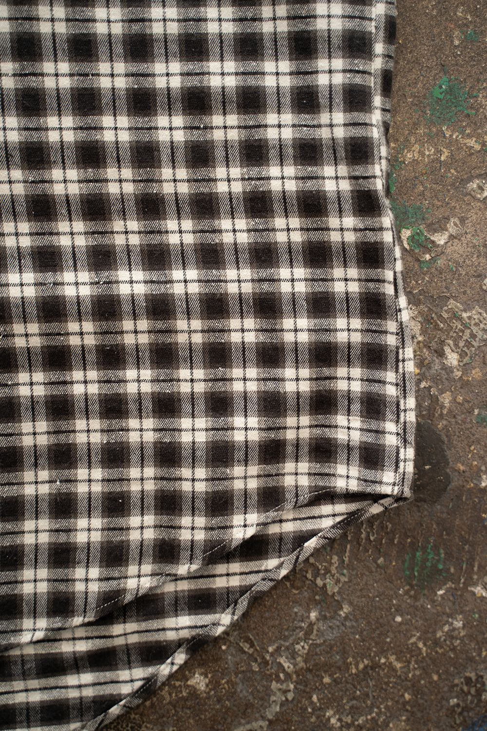 【26AW】Cotton Silk Check Shirts(CHARCOAL CHECK)