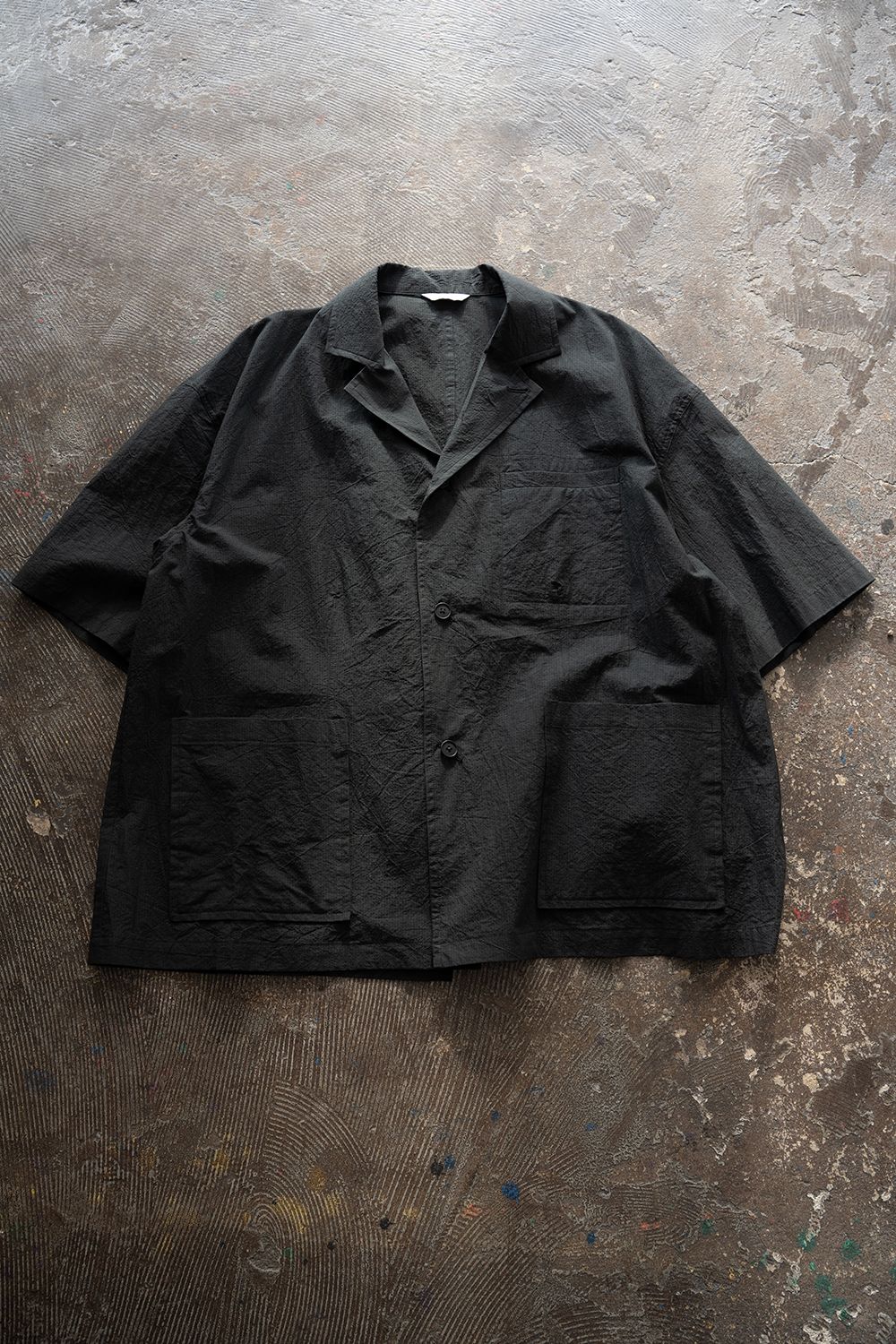 【26SS】Organic Cotton Ripstop Hybrid Shirt(BLACK)