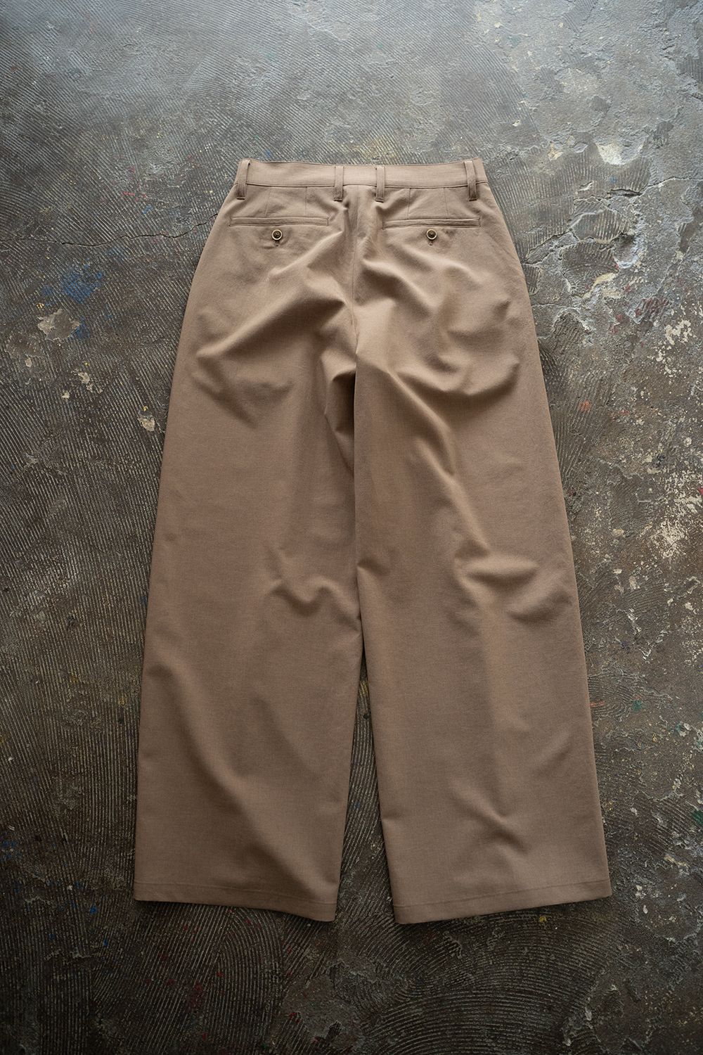 【25SS】1-Tack Baggy Slacks/1タックバギースラックス(BEIGE)