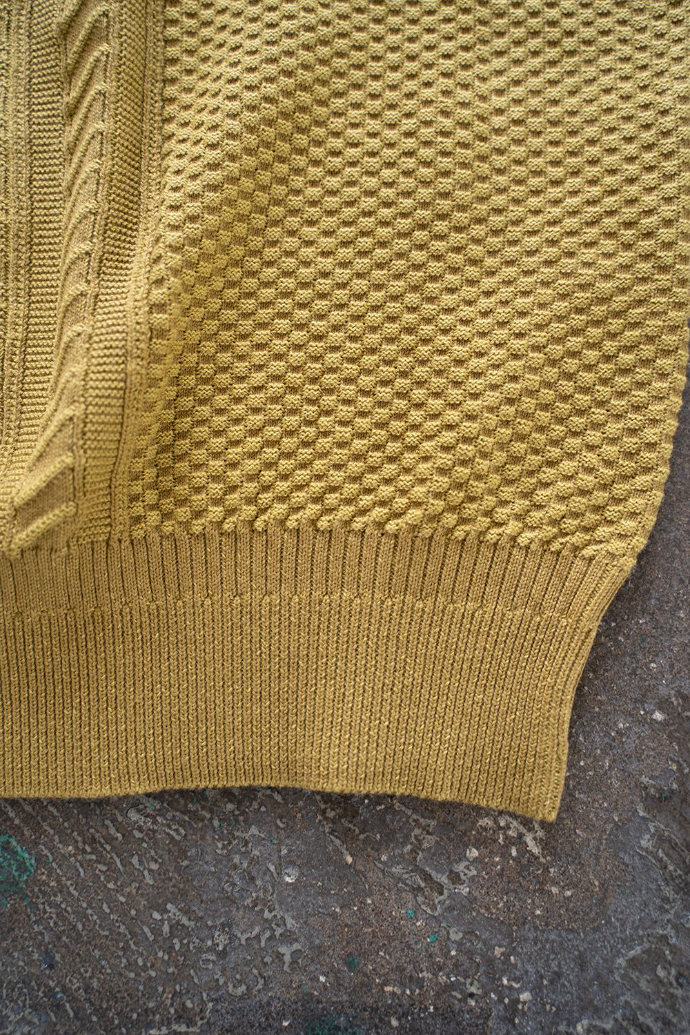 【ラスト1点】Harukaze Henley Knit(CITRON YELLOW)