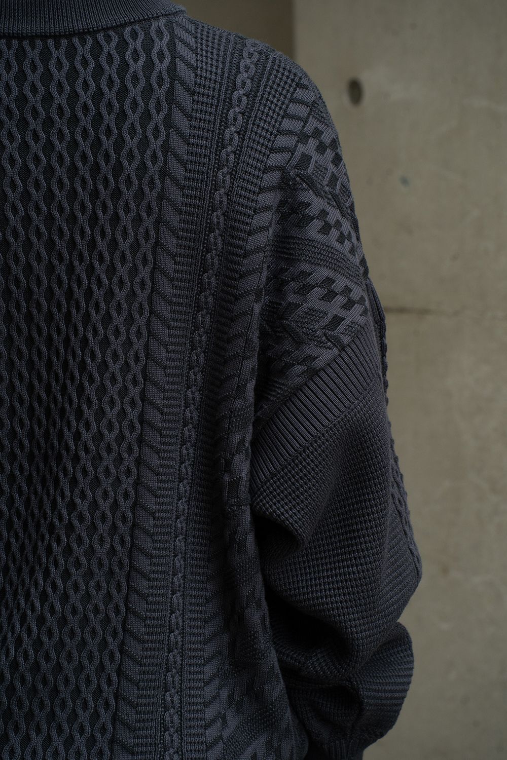 YASHIKI - 【25AW】Fubuki Knit(DARK NAVY) | Salty