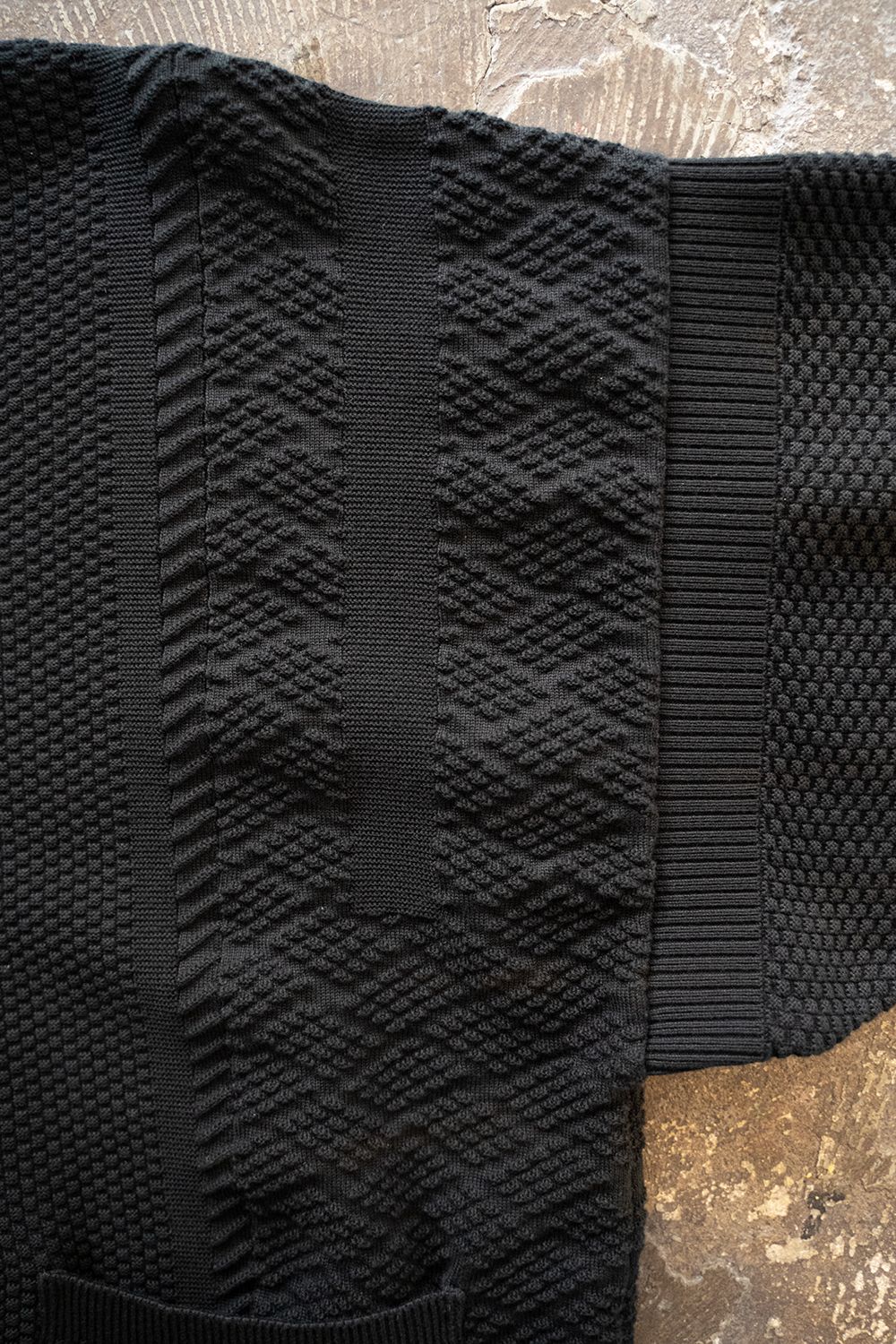 【ラスト1点】【24SS】Nanohana Collar Cardigan(BLACK)