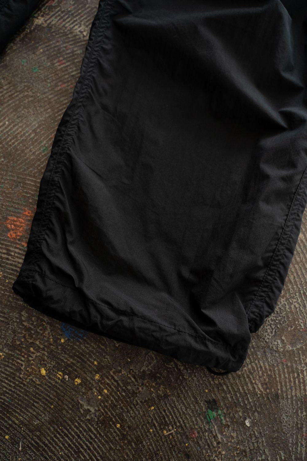 【26SS】2-Tack Puckering Wide Pants/2タックパッカリングワイドパンツ(BLACK)