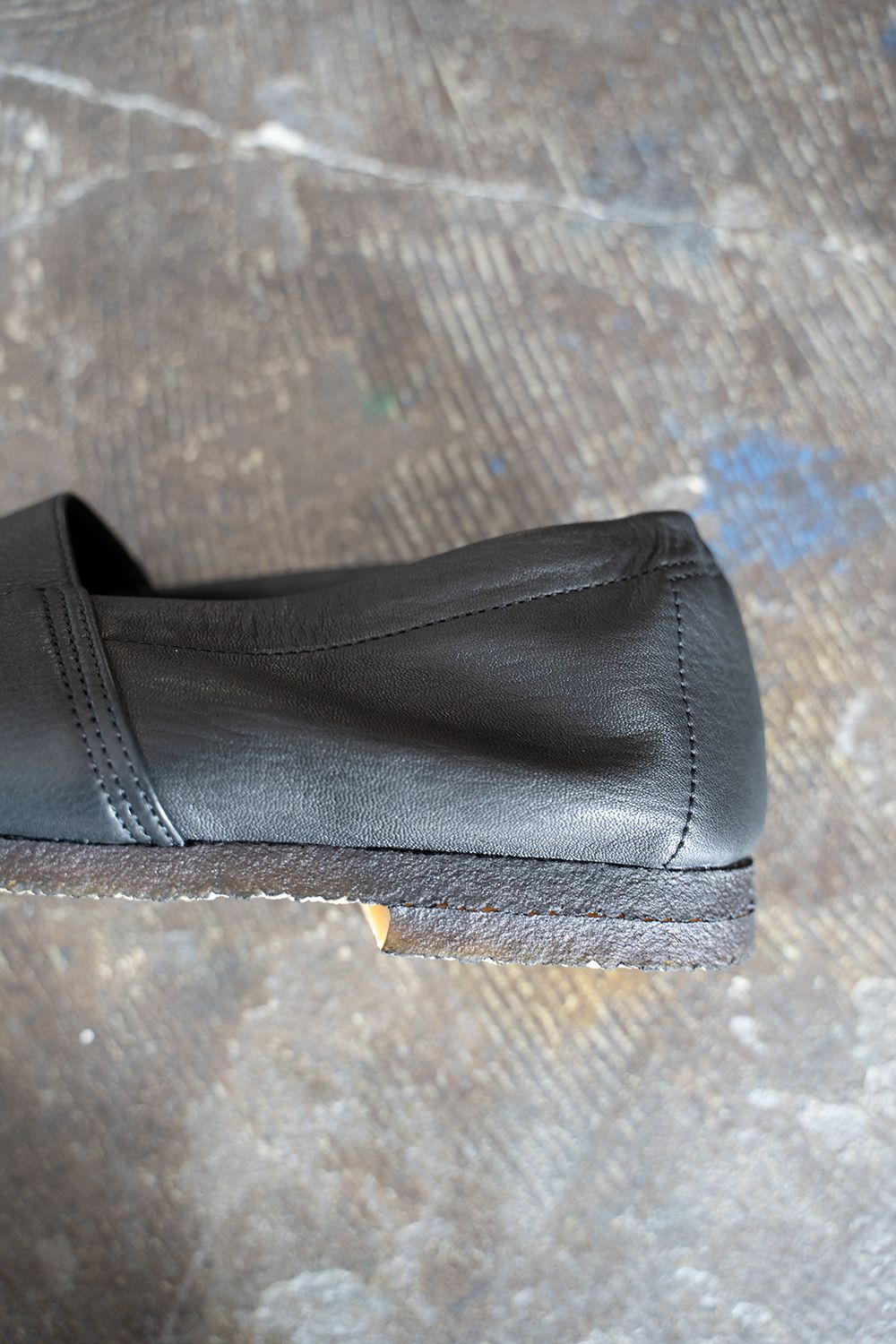 【ラスト1点】【22SS】ノンクロムレザースリッポン(BLACK)