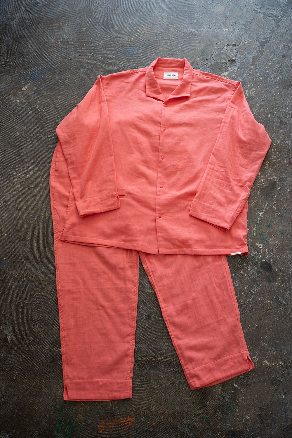 【ラスト1点】【23SS】"week"pajama【セットアップ】(CORAL PINK)