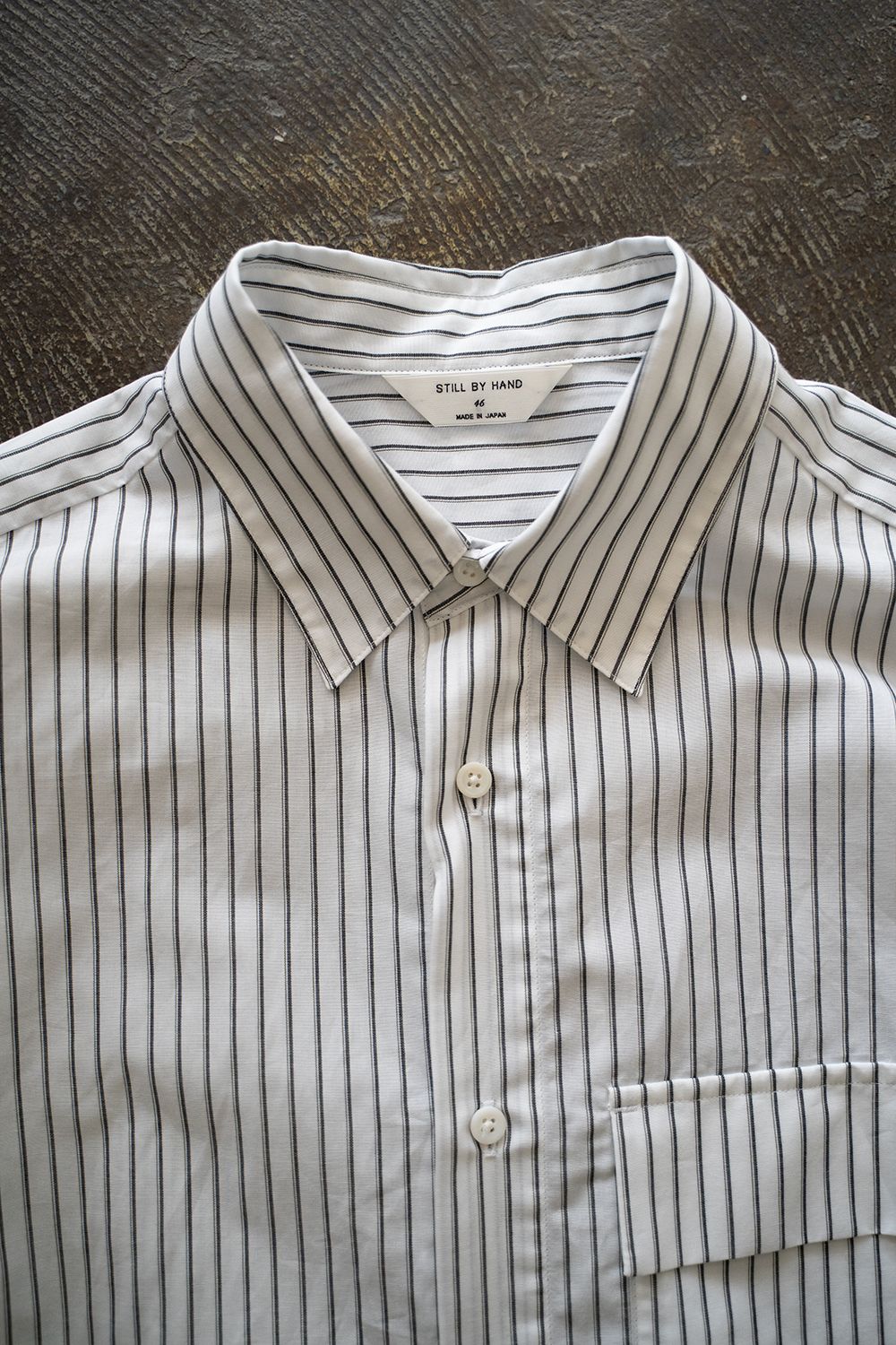 STILL BY HAND - 【25SS】コットン×ラミーオーバーサイズシャツ