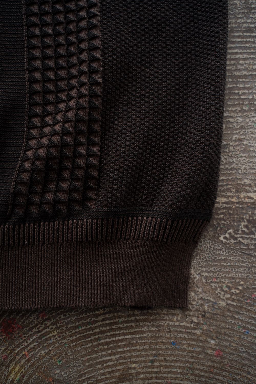 【26SS】Aotsuyu Knit Polo(BROWN)