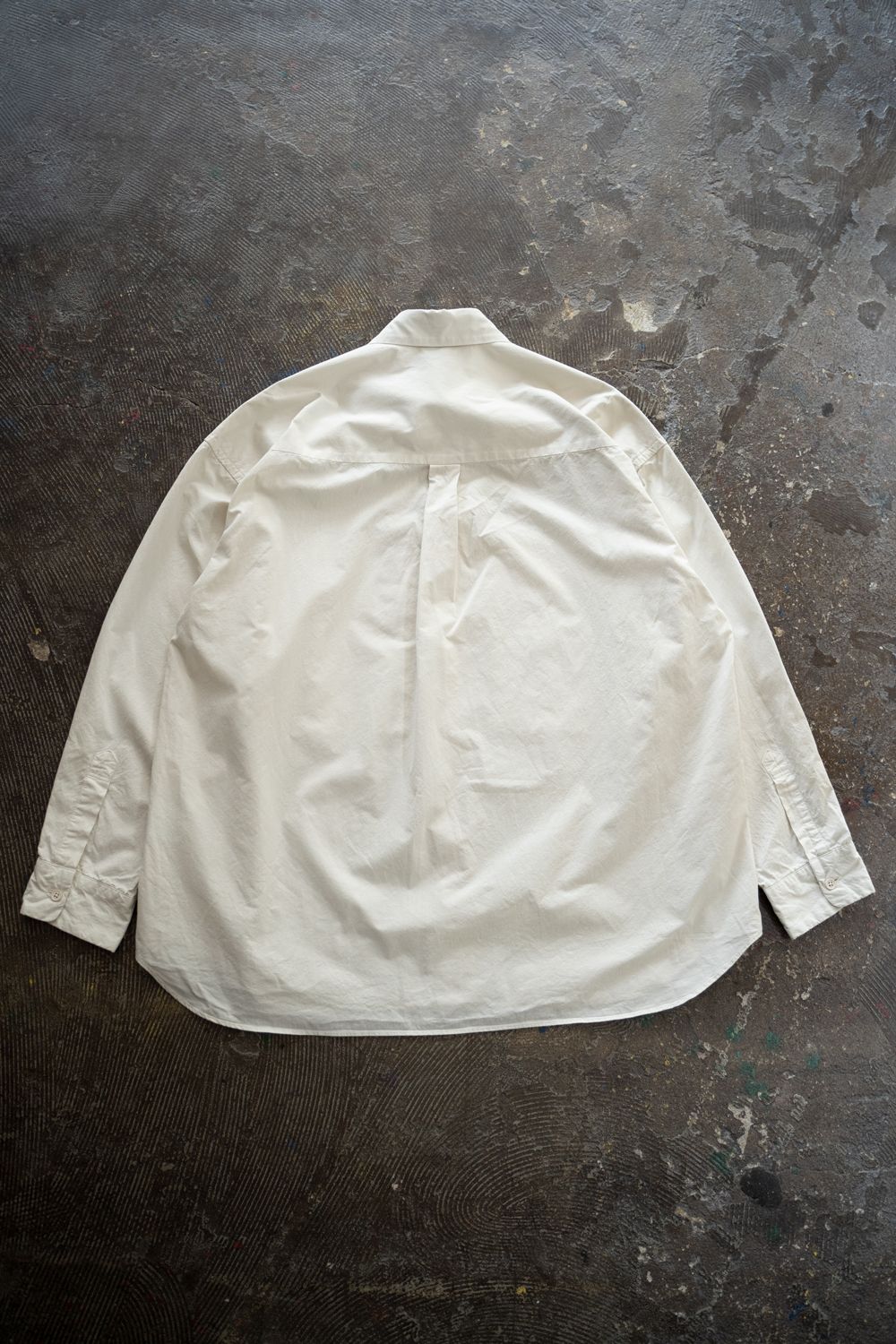 【25AW】ガーメントダイオーバーシャツ(ECRU)