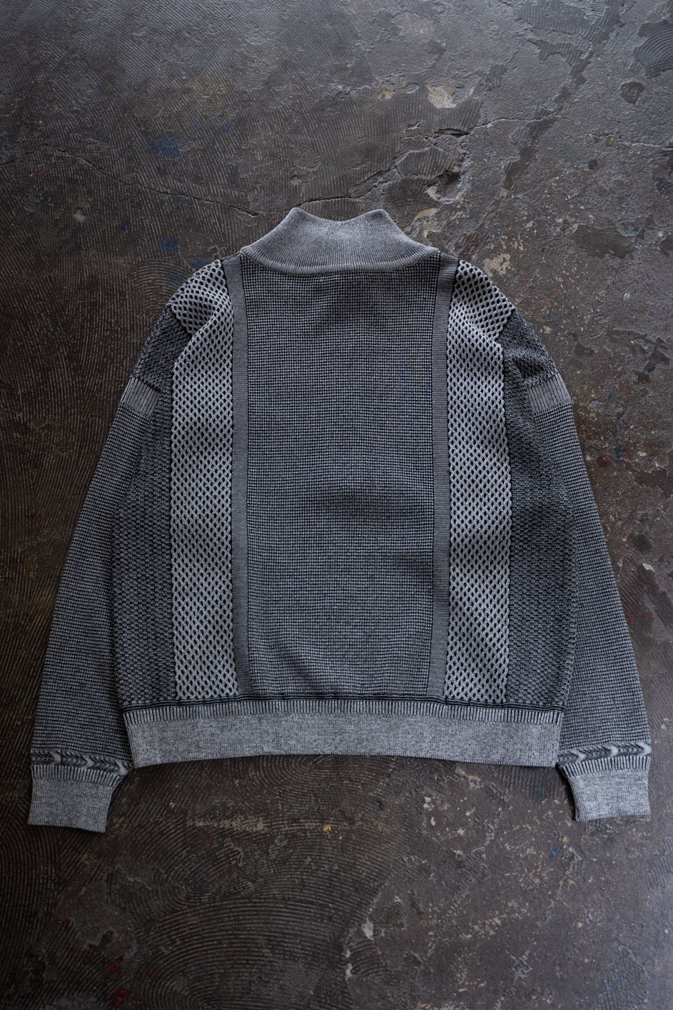 【26AW】Karita Half Zip Knit(MIX GRAY)