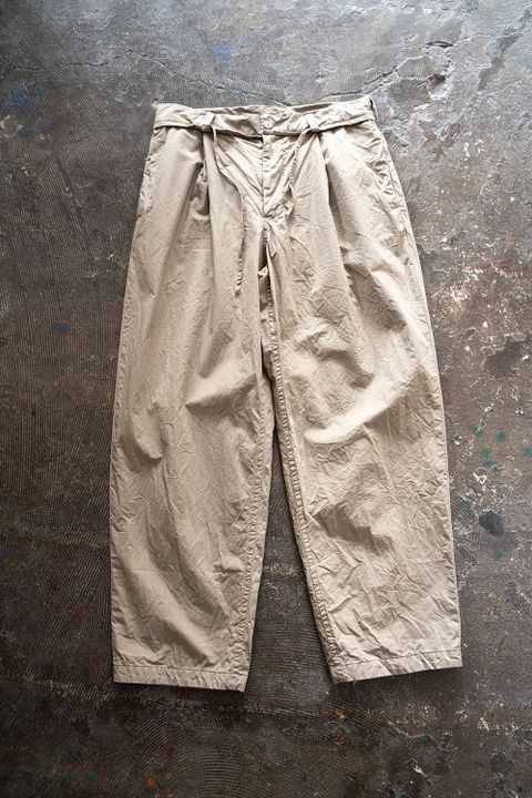 【ラスト1点】【22SS】Back Seam Garment Dyed Pants(KHAKI)