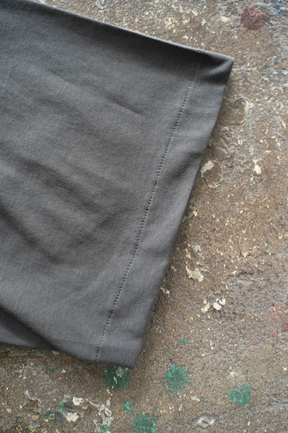 【ラスト1点】【23SS】強撚コットンカットソーポロ(CHARCOAL)