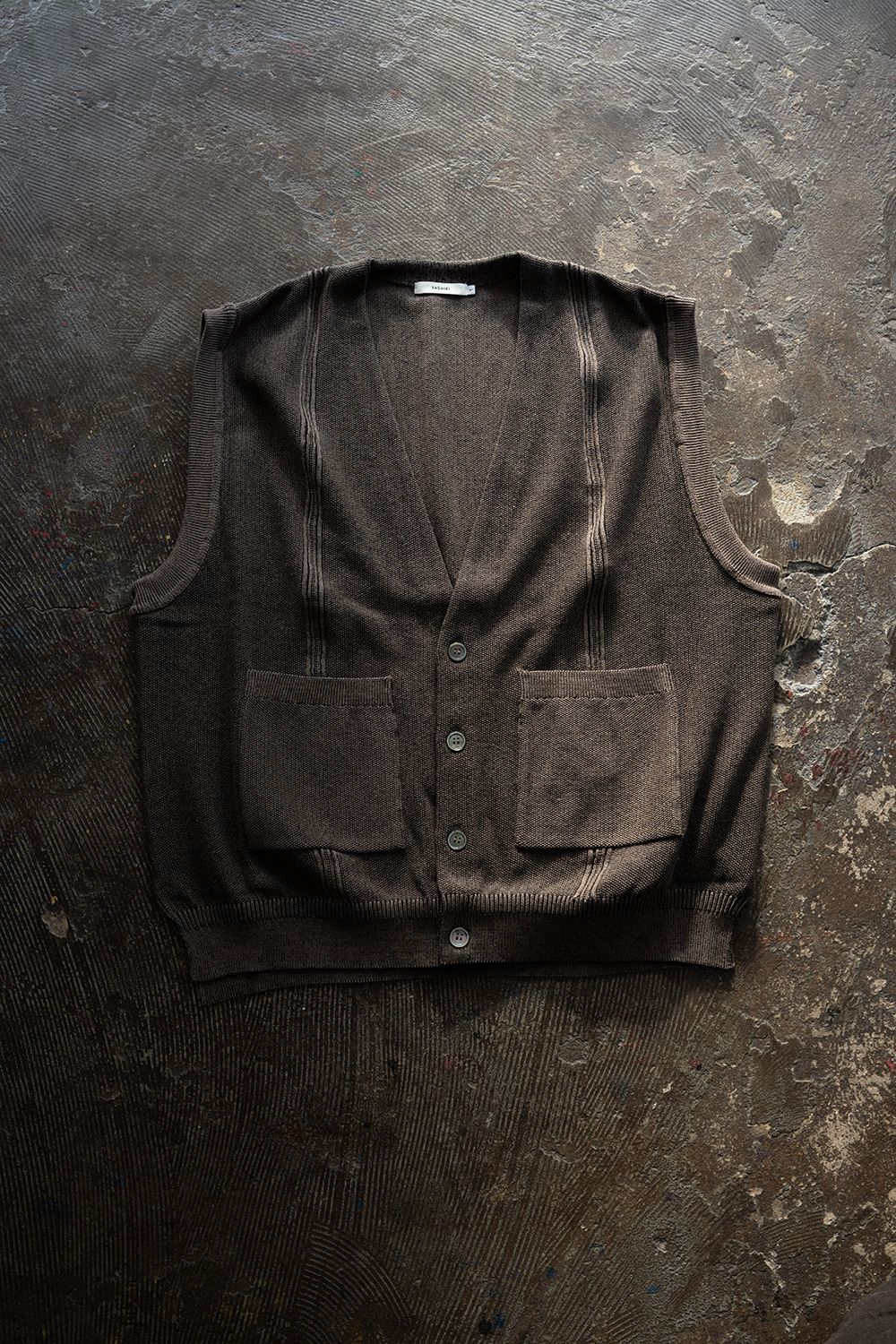 【26SS】Shirotsume V-neck Vest(GREIGE)