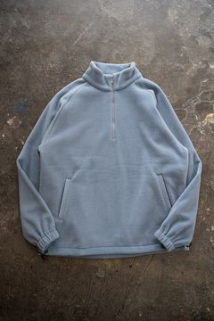【ラスト1点】【23AW】Half Zip Layered Pull Over/ハーフジップレイヤードプルオーバー(ICELAND BLUE)