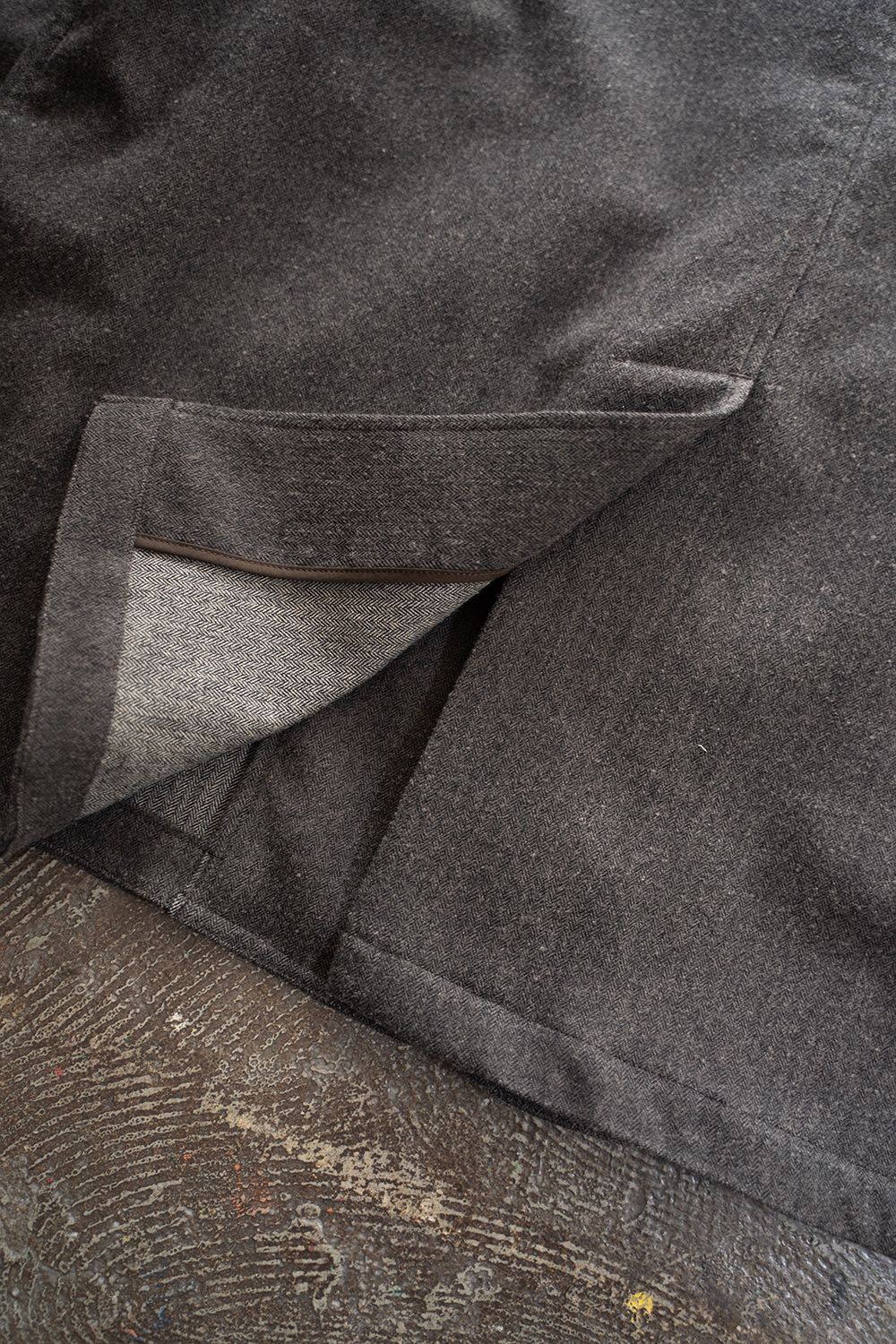 【25AW】 Herringbone Jacket/ヘリンボーンジャケット(BROWN)