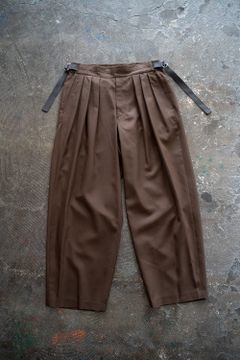 【ラスト1点】【22SS】Hakama Akane Slacks/ハカマアカネスラックス(BROWN)