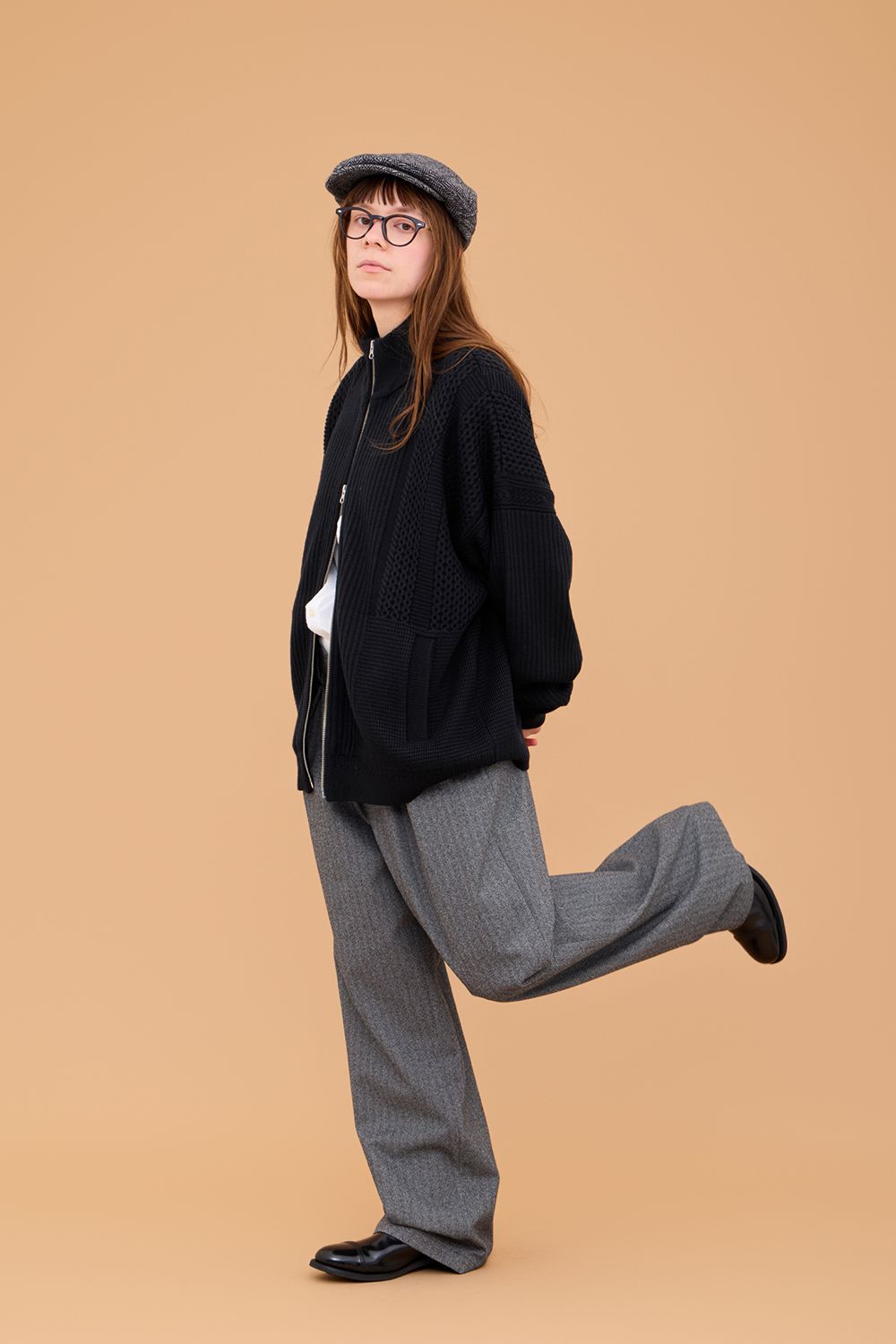 【26AW】Akiiro Drivers Knit(BLACK)