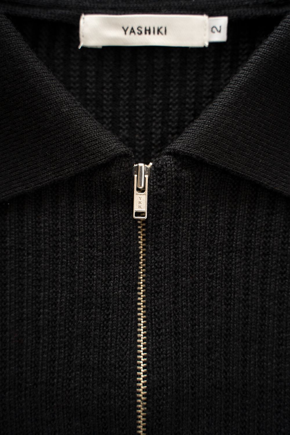 【26AW】Teriha Zip Polo(BLACK)