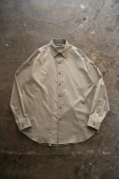 【25AW】Air Lawn L/S Shirt/エアーローンロングスリーブシャツ(GREIGE)