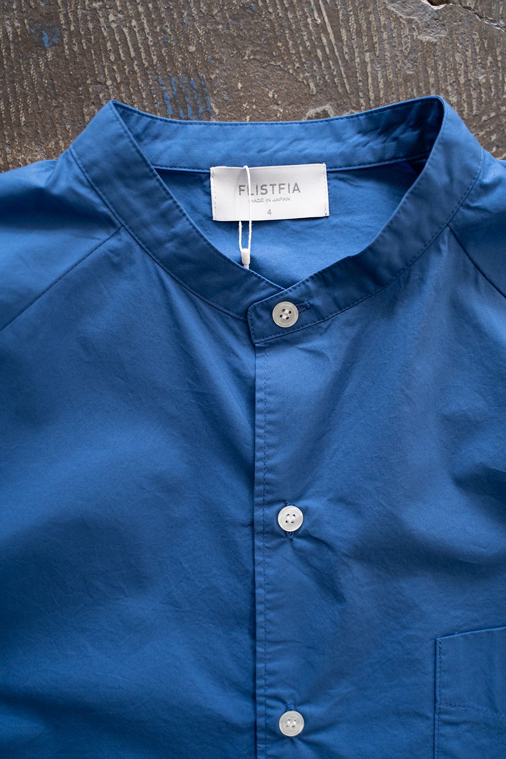 【ラスト1点】【23SS】Over Sized Band Collar Shirts(OCEAN BLUE)