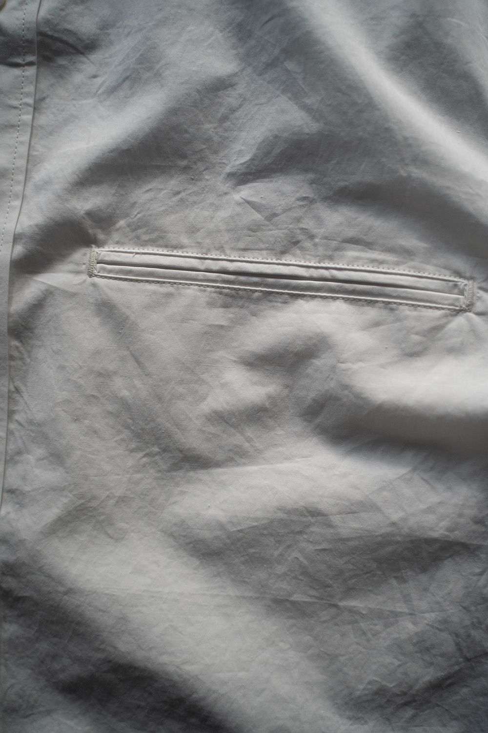 【ラスト1点】【25SS】リネン混バンドカラーシャツ(WHITE)