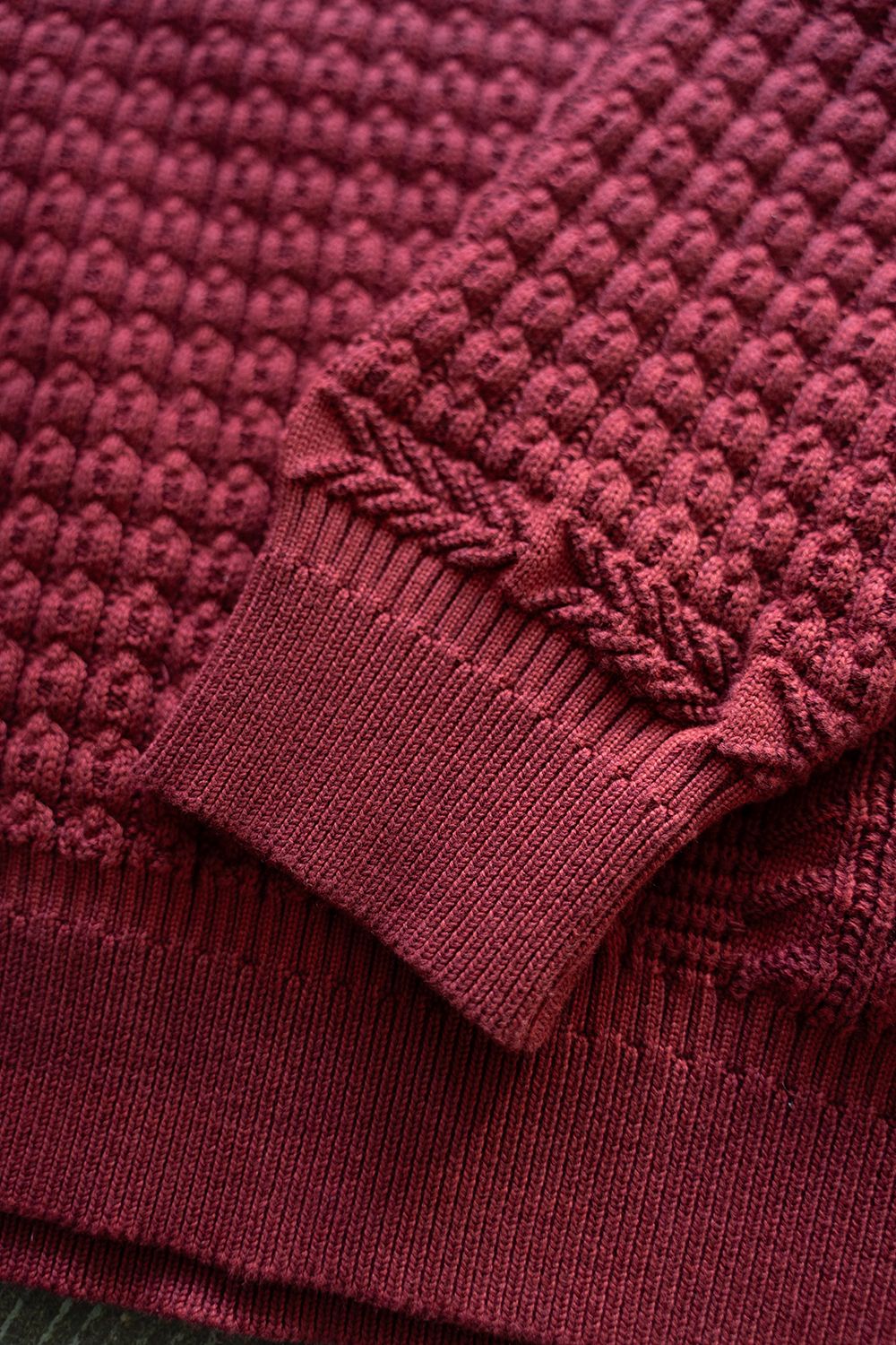 【ラスト1点】Honami Knit(BURGUNDY)