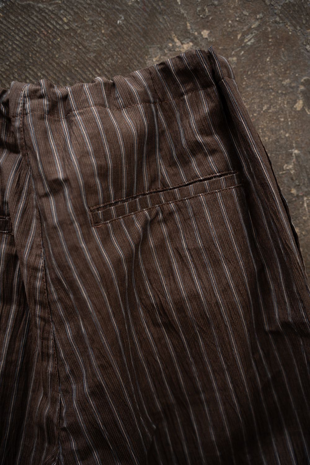 【ラスト1点】【26SS】C/LI/PE Washer Lounge PT/コットンリネンポリエステルワッシャーラウンジパンツ(BROWN)