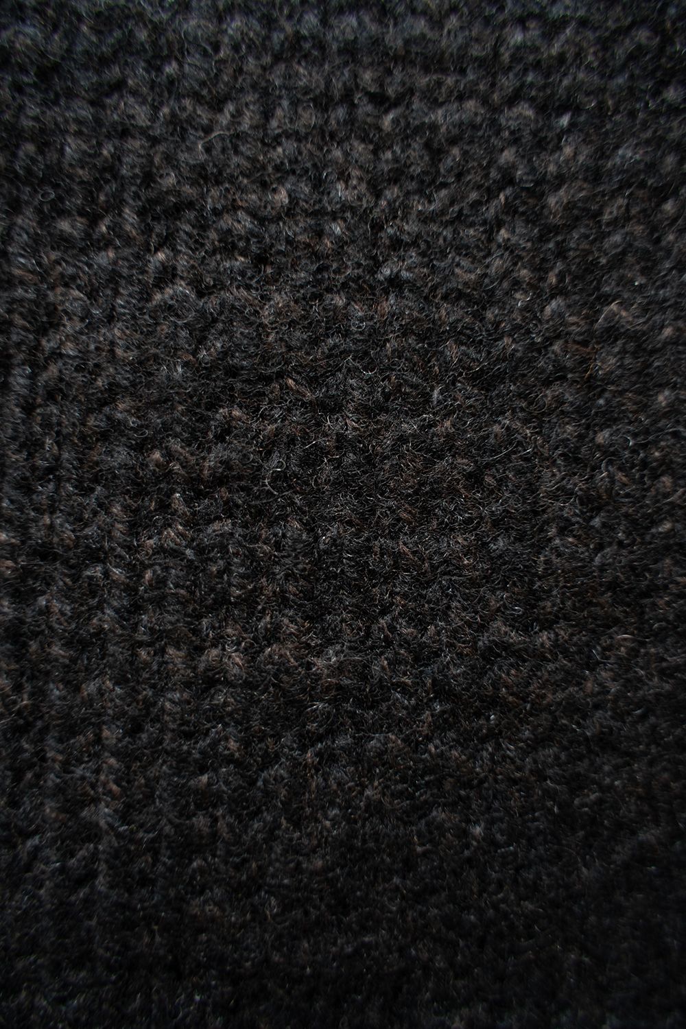 【ラスト1点】yak/lambs multi ply HAND KNITTING yoke top turtle neck sweater(BLACK)